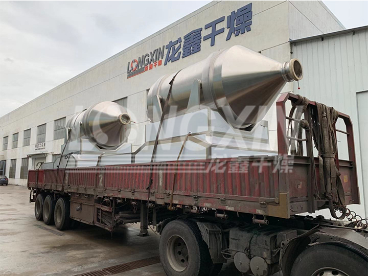 二维混合机通过客户验收已发货