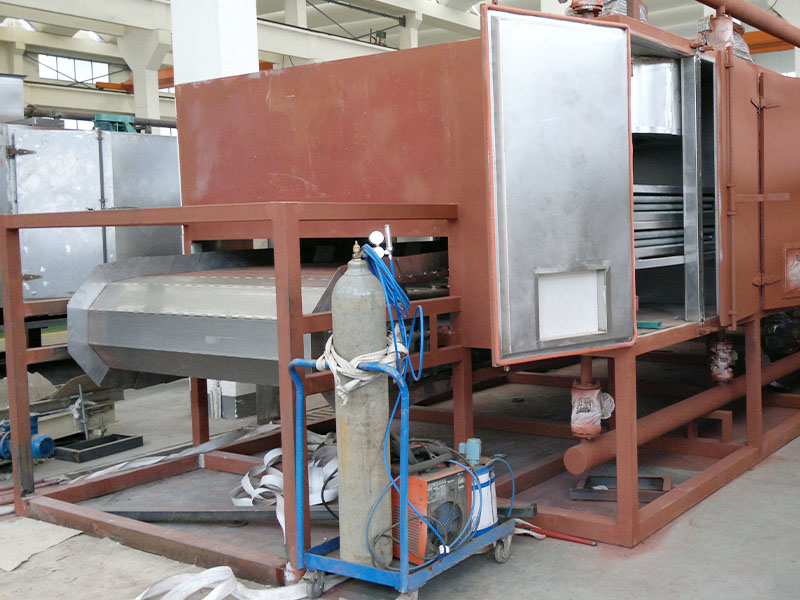 多级串联网带式干燥机 布料